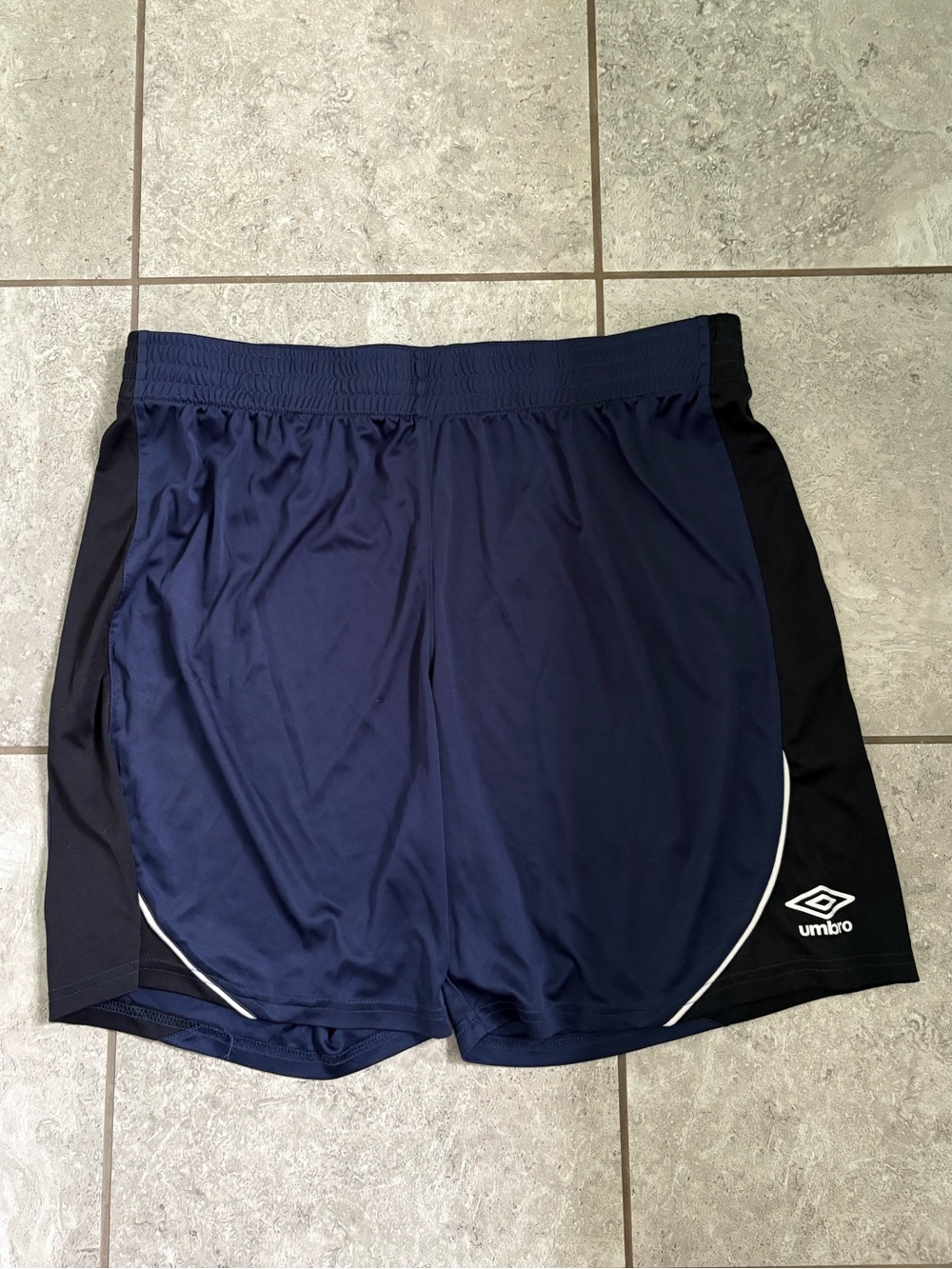 Umbro Men’s Navy with Black Athletic Shorts